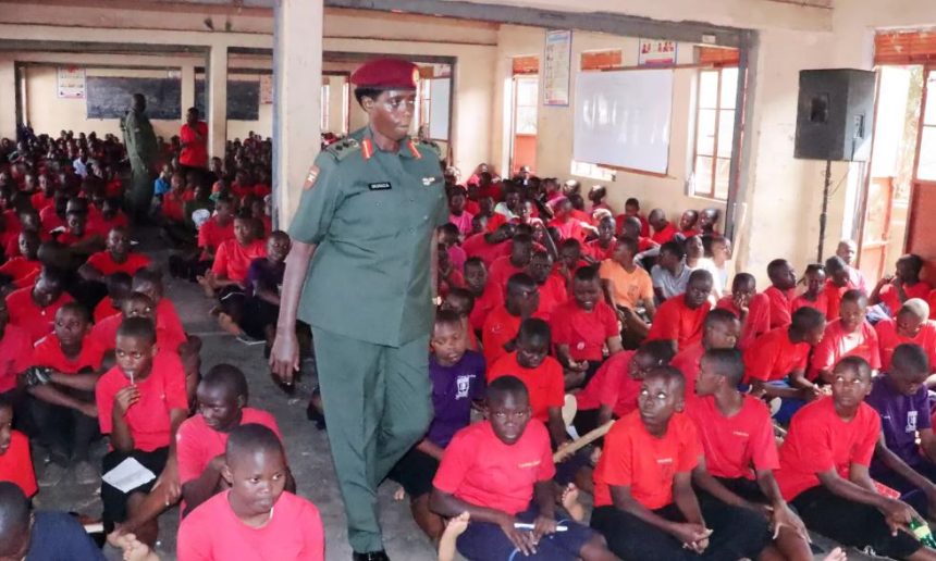 Col. Night Ikiriza Urges Kitende S.S Students To Embrace Patriotism And Positive Mindset