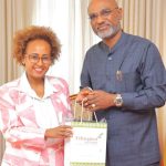 Foreign Affairs Minister Adonia Ayebare Meets H.E. Etsegenet Bezabih Yimenu, Ambassador Of Ethiopia