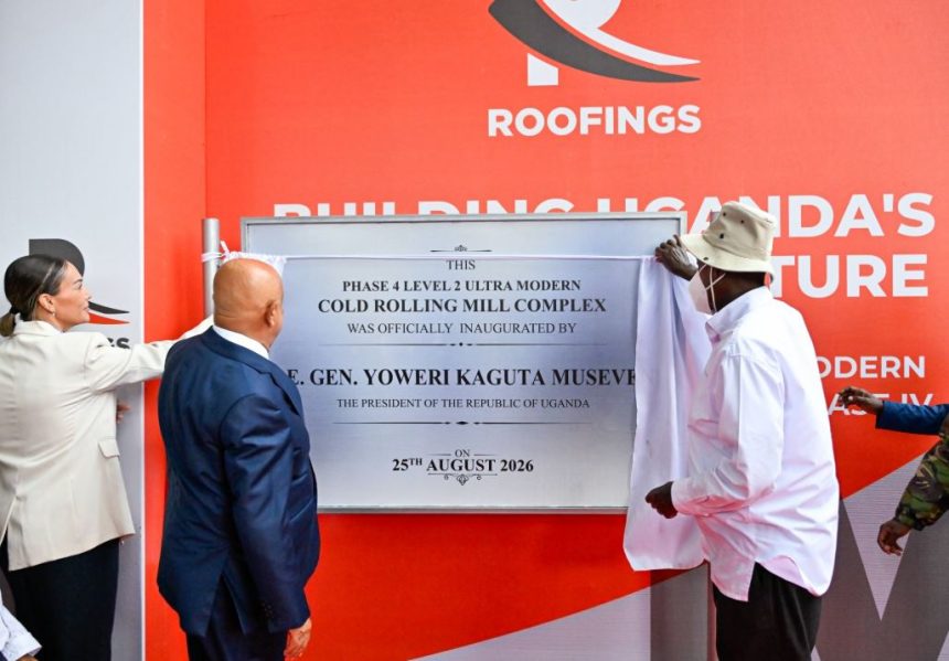 President Museveni Commends Roofings Group For Phase IV Rolling Mill Launch