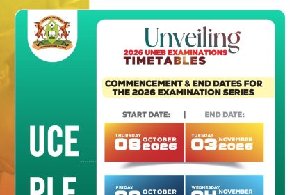 UNEB Releases Timetables For 2026 Examinations