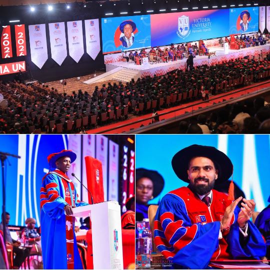 Vice Chancellor Prof. Lawrence Muganga Praises Dr Sudhir Ruparelia & Ruparelia Group’s Support Towards Victoria University At 10th Graduation Ceremony
