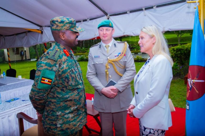 UPDF Chief Muhoozi Kainerugaba, British High Commissioner Lisa Chesney Discuss Enhanced Cooperation